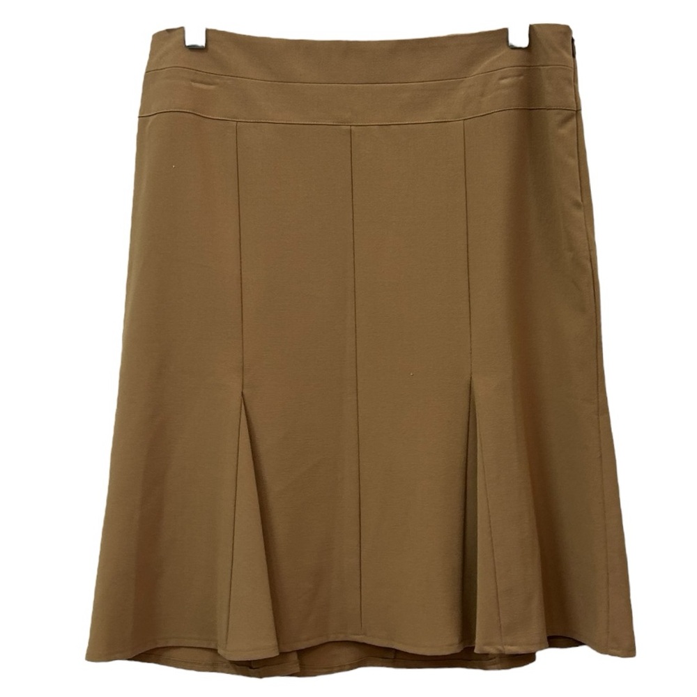 XOXO Signature Women’s Tan Pleated Flowy Skirt Sz 9/10
